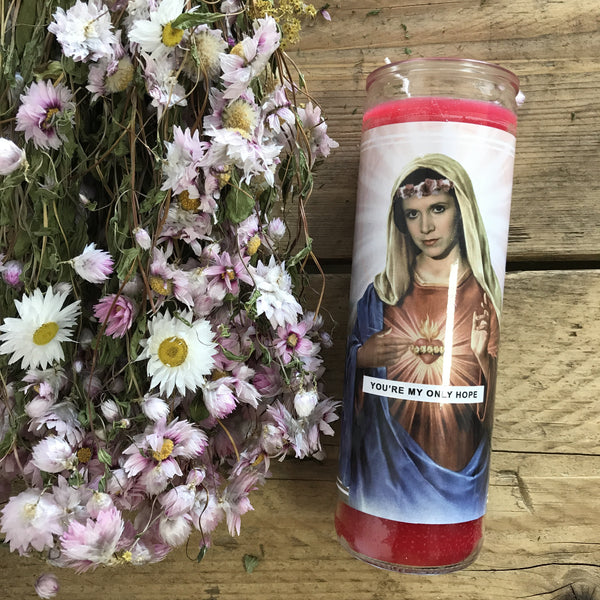 Saint Carrie Fisher | Leia Prayer Candle