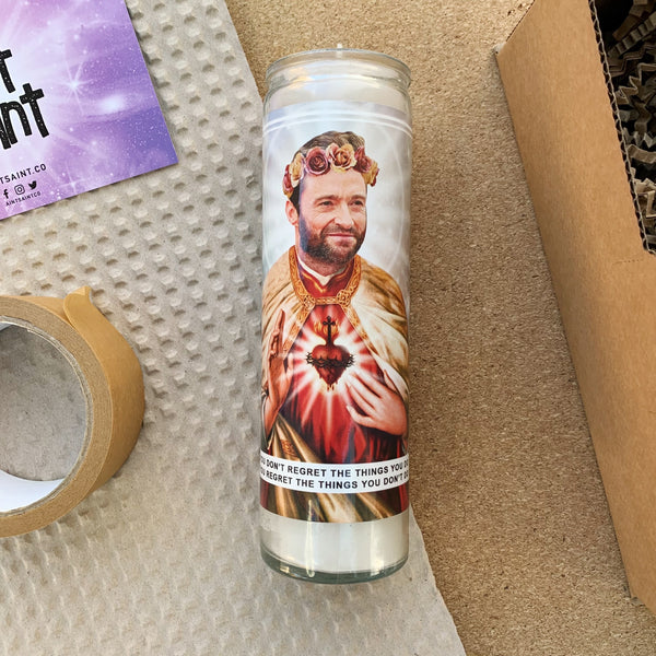 Saint Hugh Jackman Prayer Candle