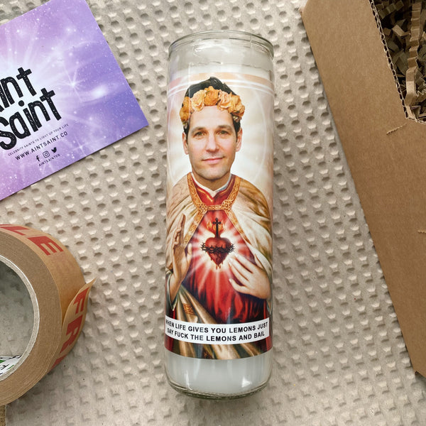 Saint Paul Rudd Prayer Candle