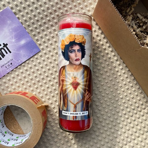 Saint Dr. Frank-N-Furter | Tim Curry | Rocky Horror Prayer Candle