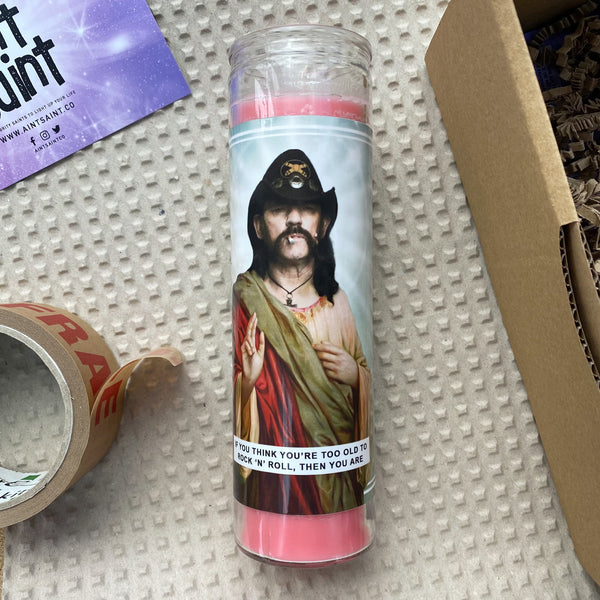 Saint Lemmy Prayer Candle