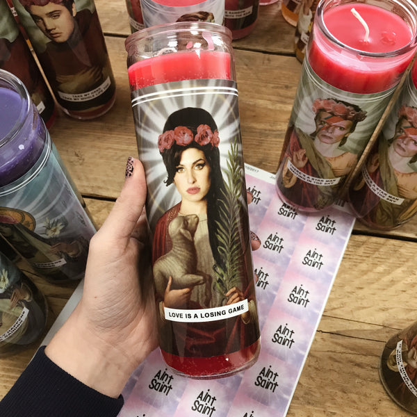 Saint Amy Winehouse Prayer Candle