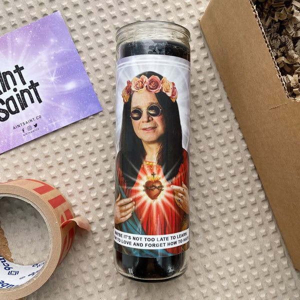 Saint Ozzy Osbourne Prayer Candle