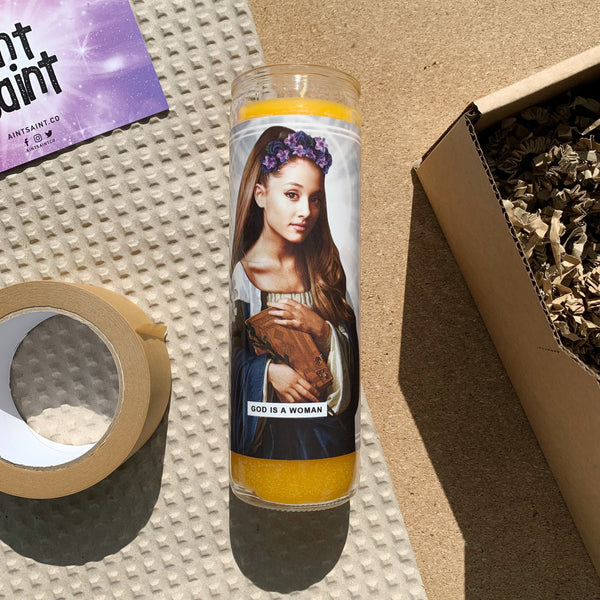 Saint Ariana Grande Prayer Candle