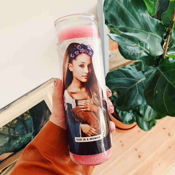 Saint Ariana Grande Prayer Candle