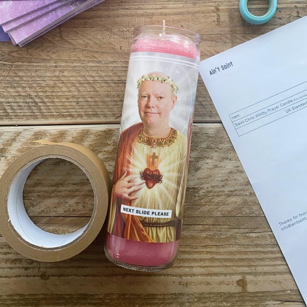 Saint Chris Whitty Prayer Candle