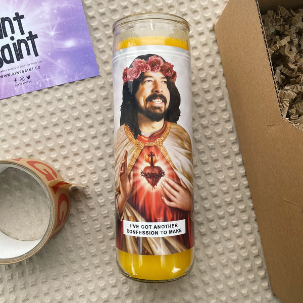 Saint Dave Grohl Prayer Candle