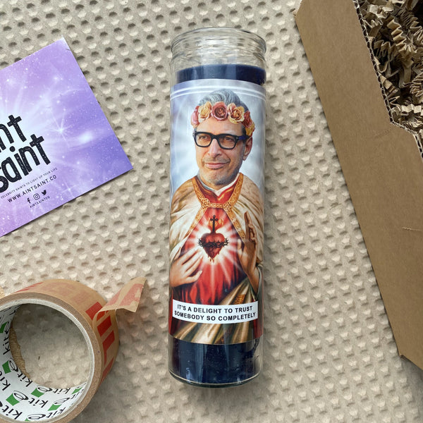 Saint Jeff Goldblum Prayer Candle