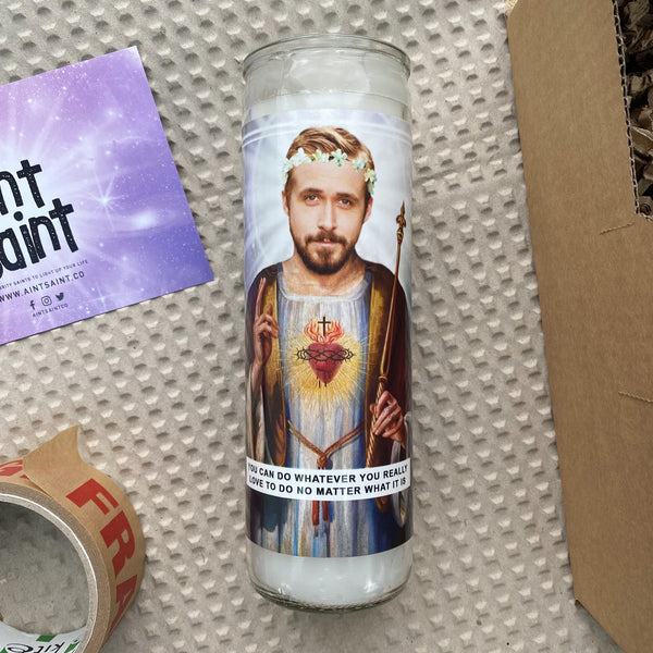 Saint Ryan Gosling Prayer Candle