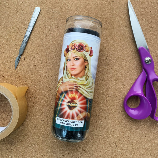 Saint Miley Cyrus Prayer Candle