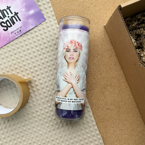 Saint Gaga | Lady Gaga Prayer Candle