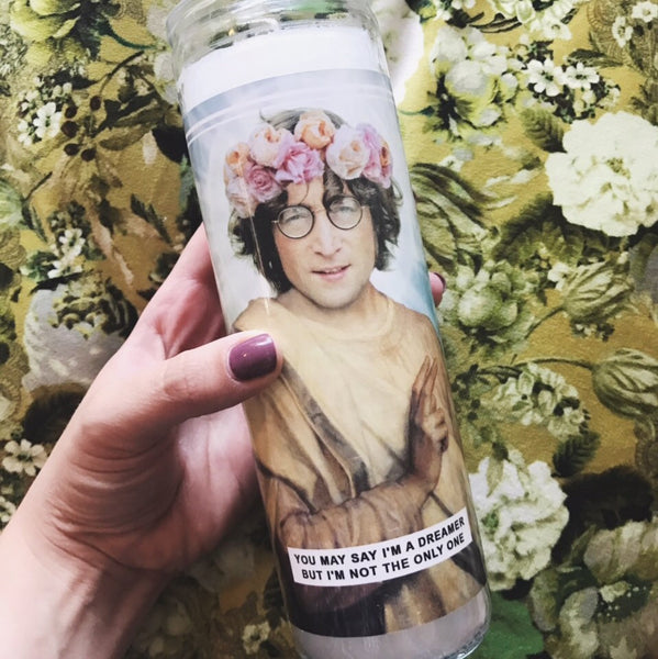 Saint John Lennon Prayer Candle