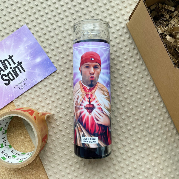 Saint Fred Durst | Live Laugh Limp Bizkit Prayer Candle