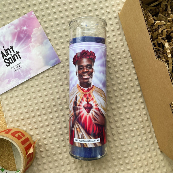 Saint Bukayo Saka Prayer Candle