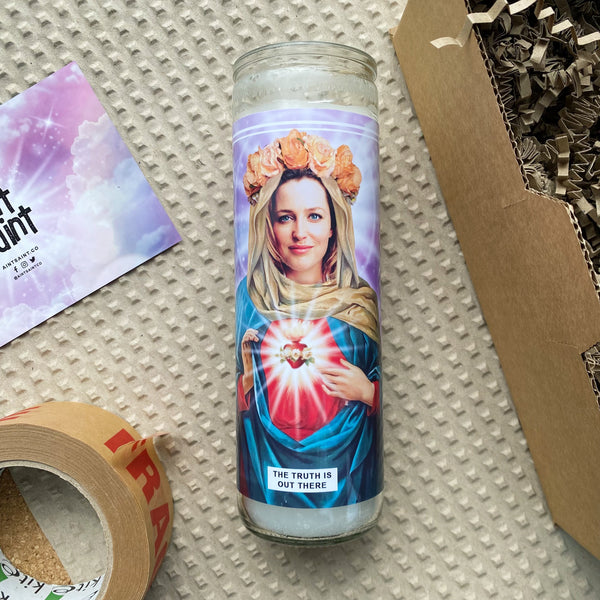 Saint Gillian Anderson | X-Files Prayer Candle