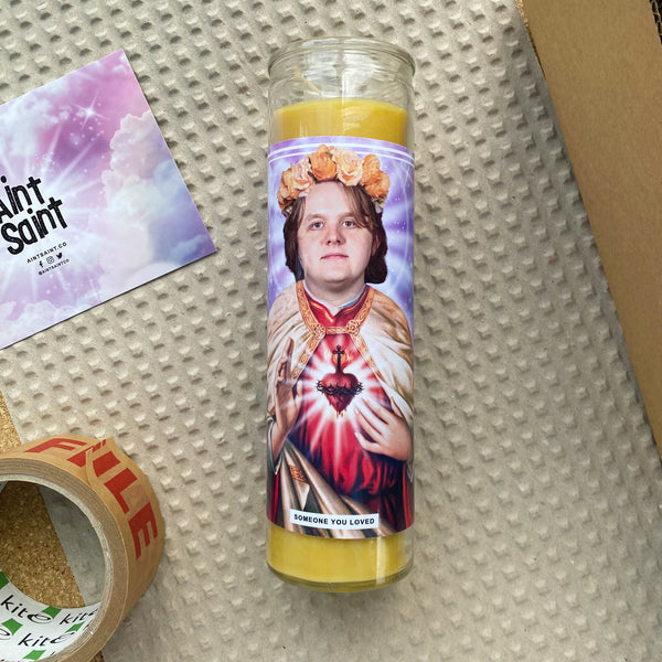 Saint Lewis Capaldi Prayer Candle