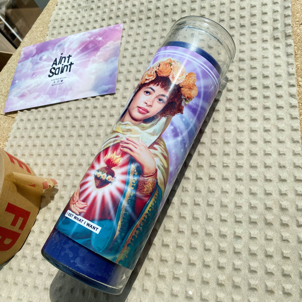 Saint Ice Spice Prayer Candle