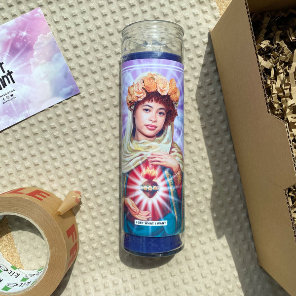 Saint Ice Spice Prayer Candle