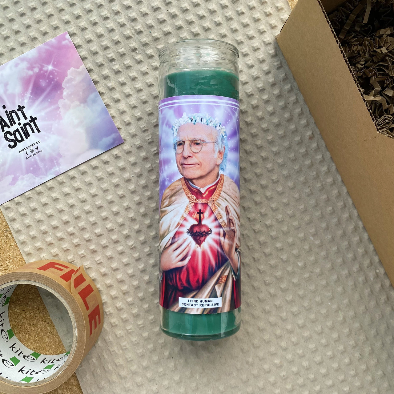 Saint Larry David | Curb Your Enthusiasm Prayer Candle