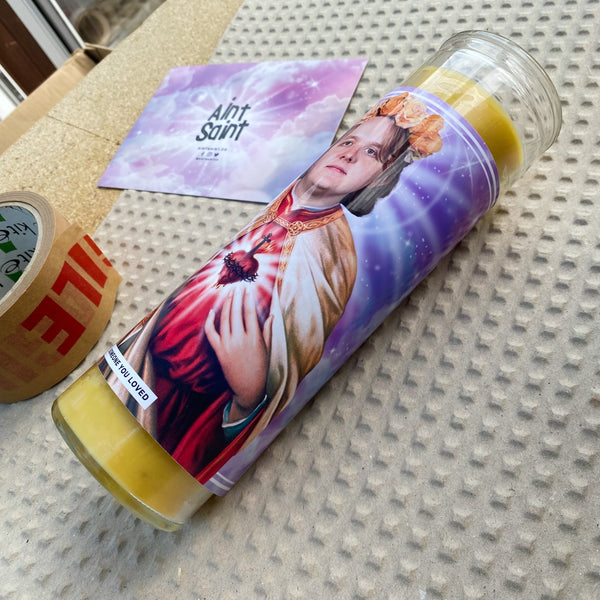 Saint Lewis Capaldi Prayer Candle