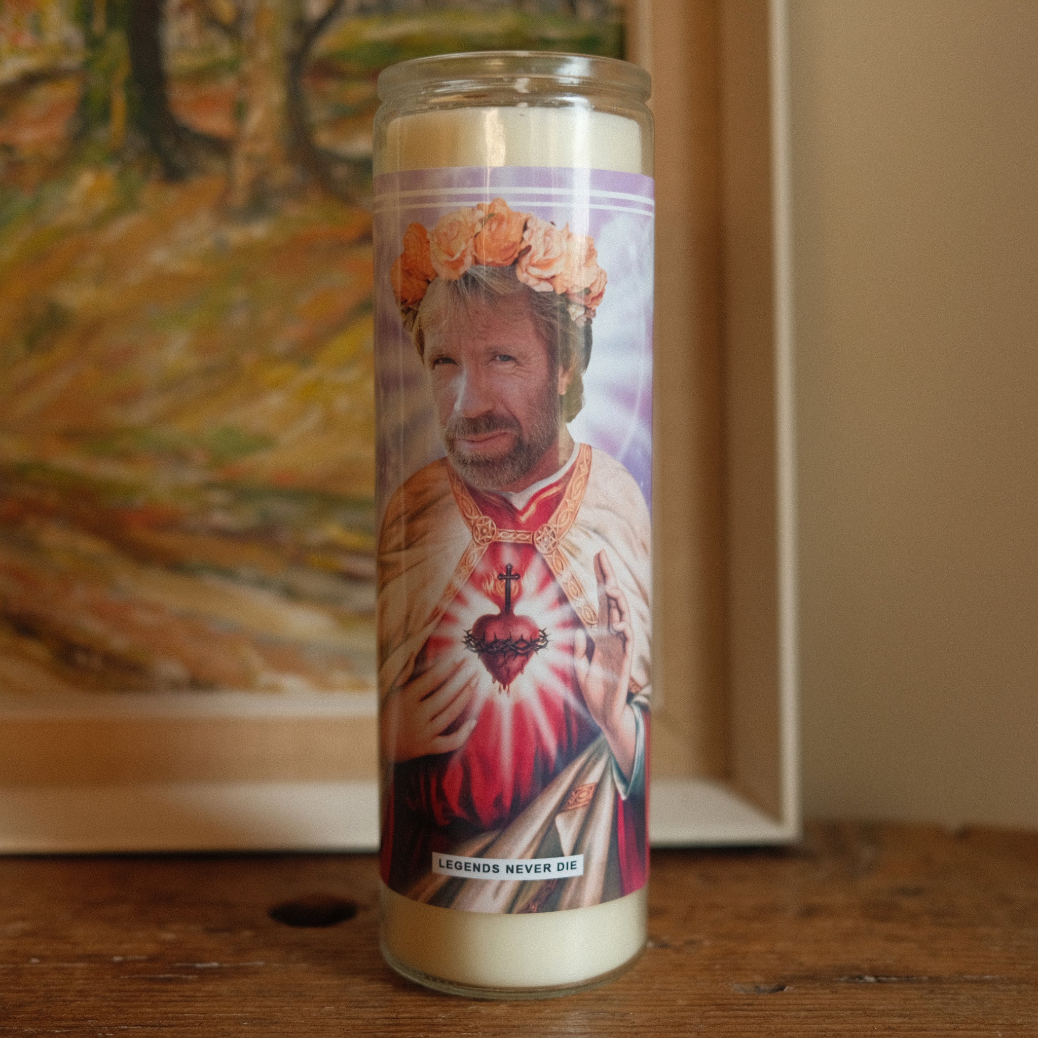 Saint Chuck Norris Prayer Candle