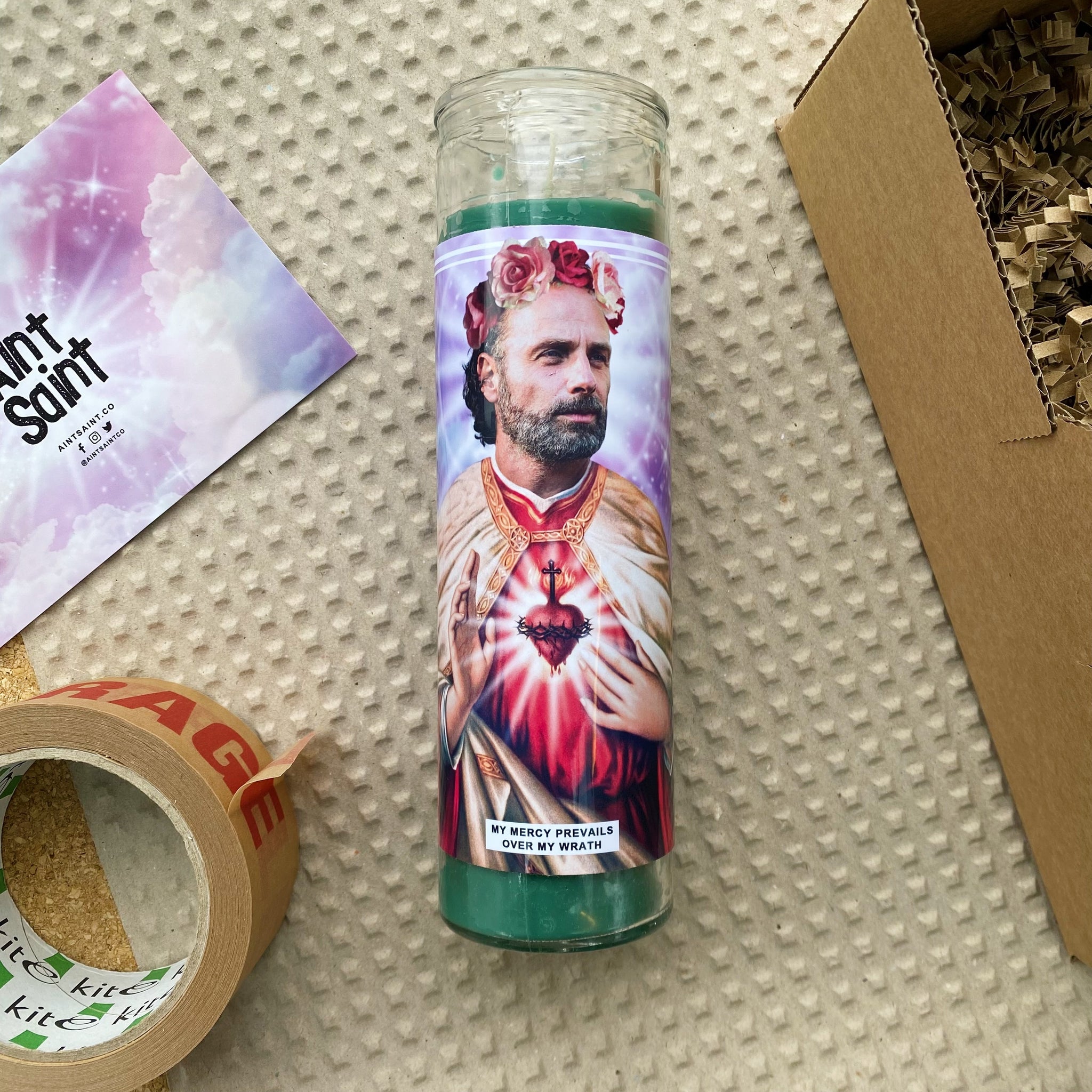 Saint Rick Grimes | Andrew Lincoln | Walking Dead Prayer Candle
