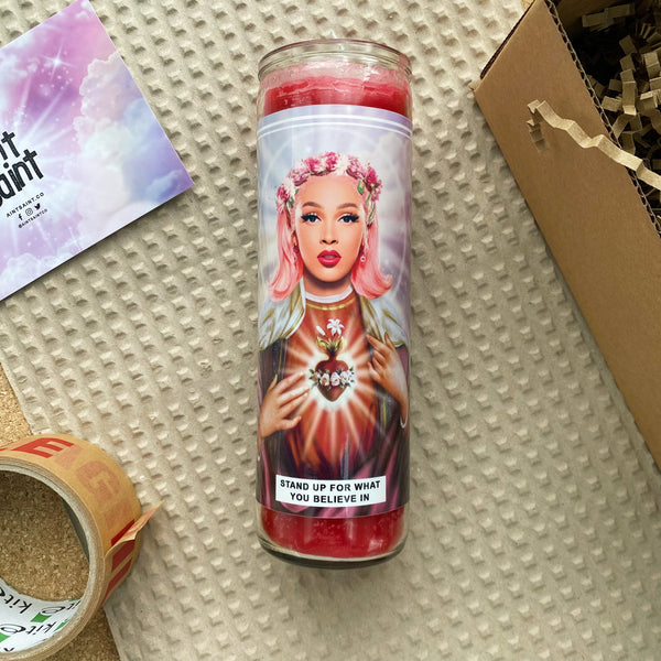 Saint Doja Cat Prayer Candle