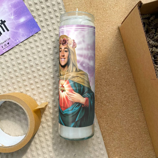 Saint Lucy Bronze Prayer Candle