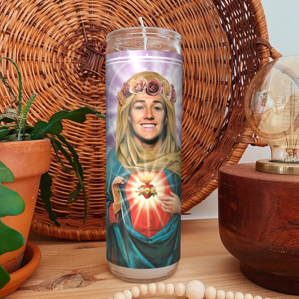 Saint Lucy Bronze Prayer Candle