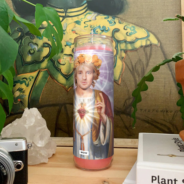 Saint Owen Wilson WOW Prayer Candle