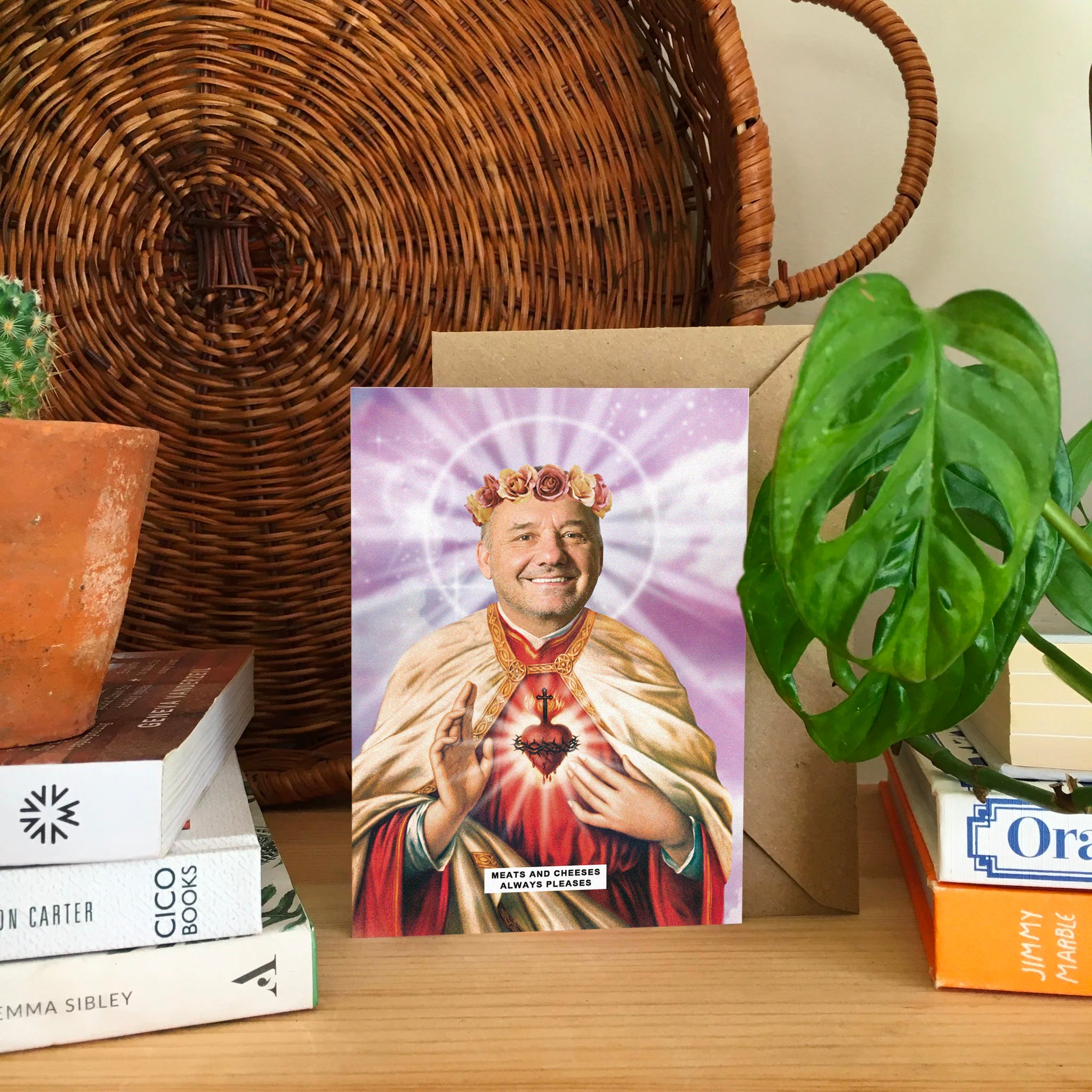 Saint Bob Mortimer Greetings Card