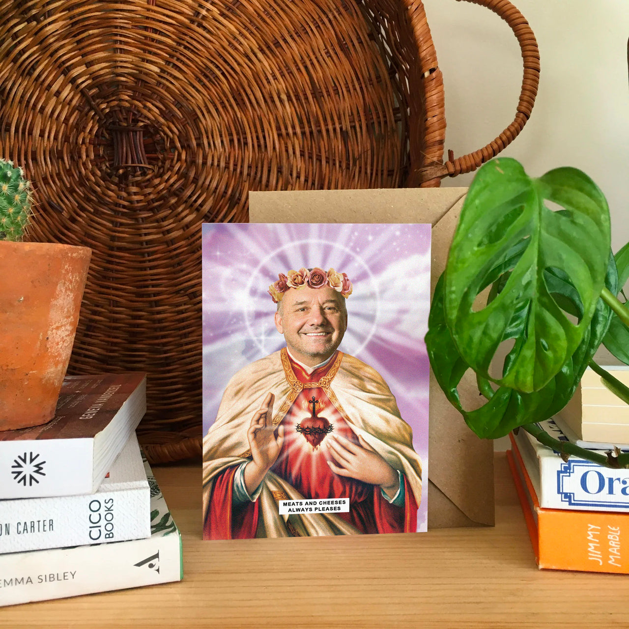 Saint Bob Mortimer Greetings Card