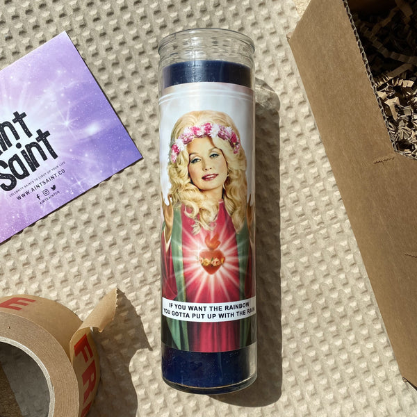 Saint Dolly Prayer Candle