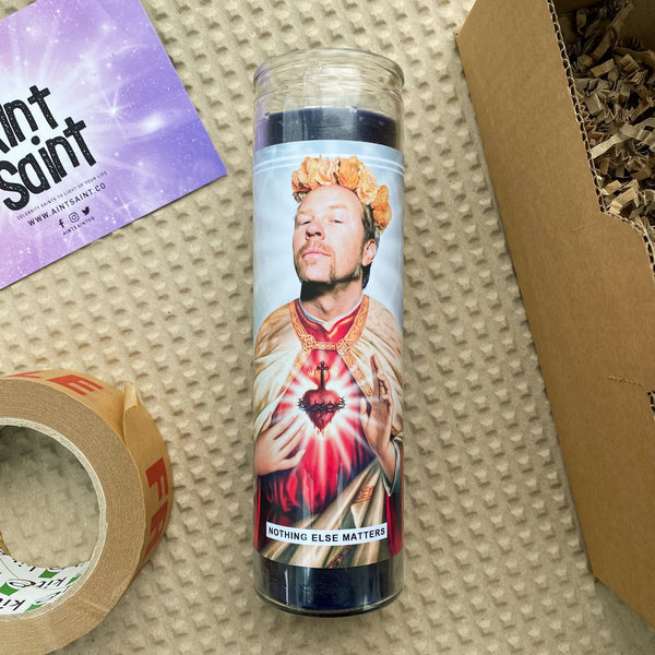 Saint James Hetfield Prayer Candle