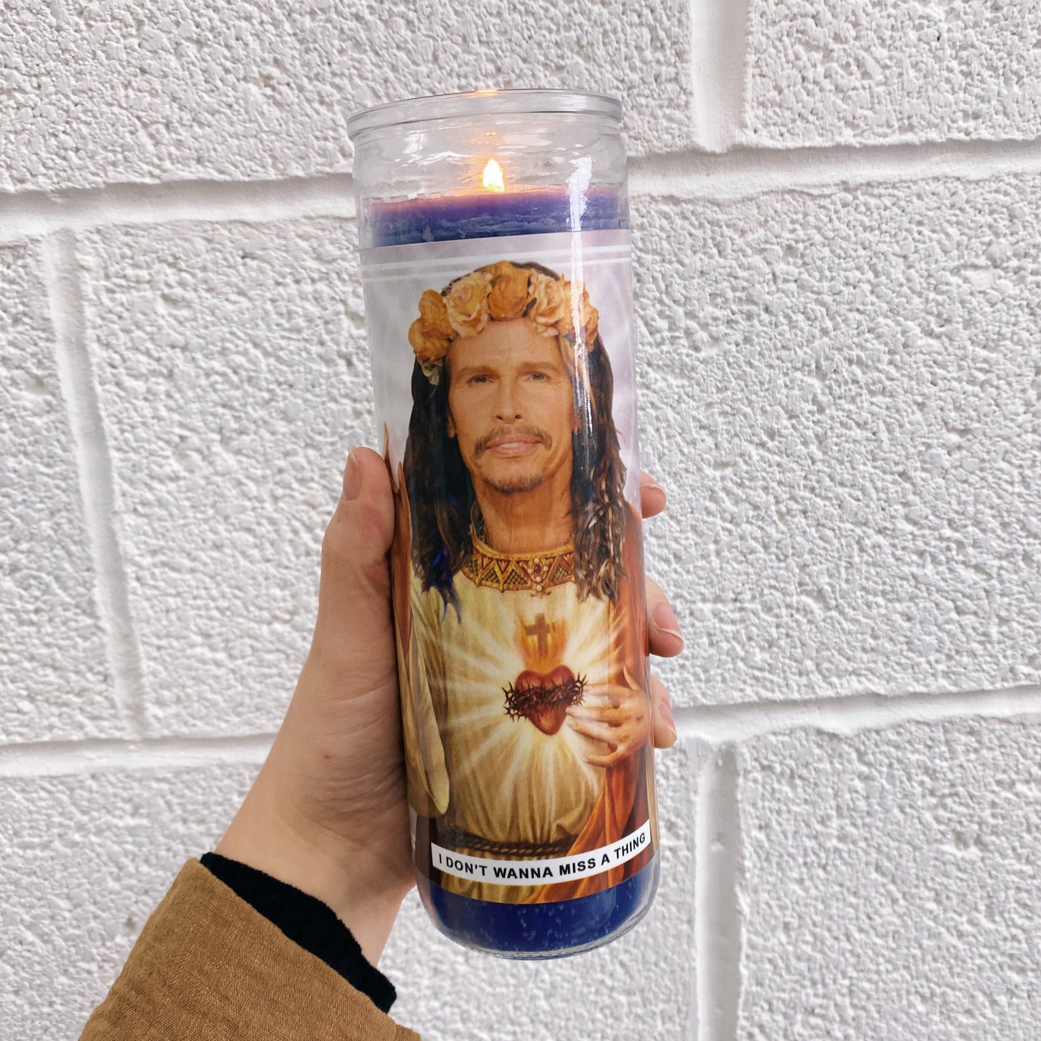 Tyler Pray Saint Steven Tyler Prayer Candle – aintsaintco