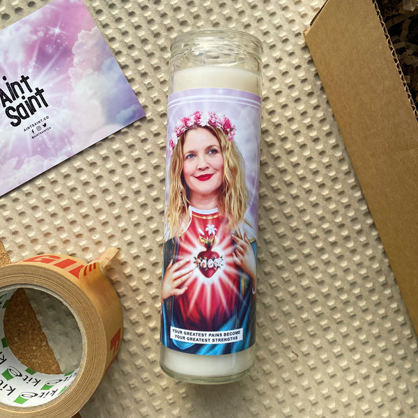 Saint Drew Barrymore Prayer Candle