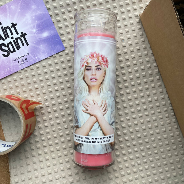 Saint Gaga | Lady Gaga Prayer Candle