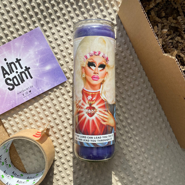 Saint Trixie Mattel Prayer Candle