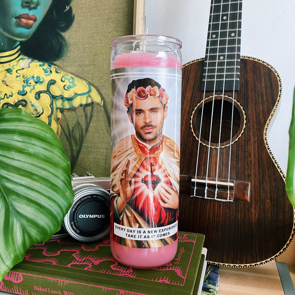 Saint Zac Efron Prayer Candle