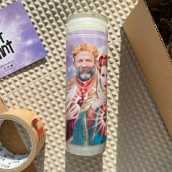 Saints Dick & Angel Strawbridge | Escape To The Chateau Prayer Candle