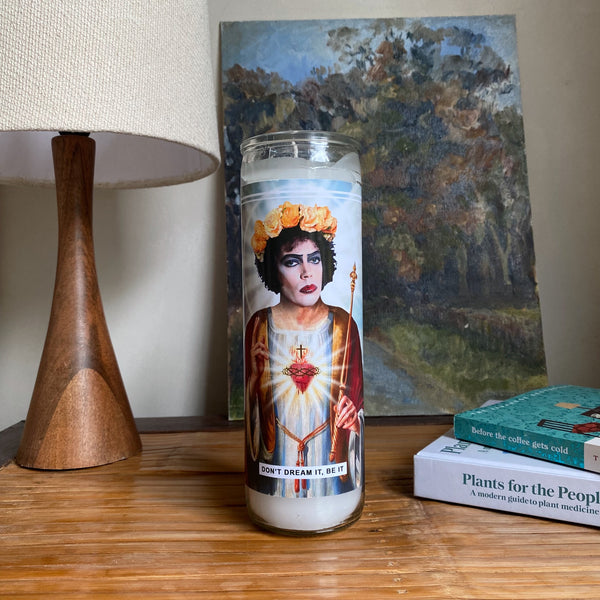 Saint Dr. Frank-N-Furter | Tim Curry | Rocky Horror Prayer Candle