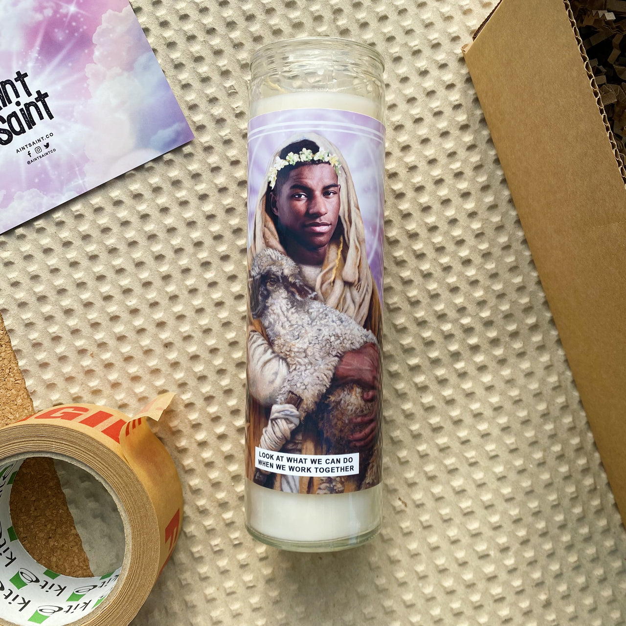 Saint Marcus Rashford Prayer Candle