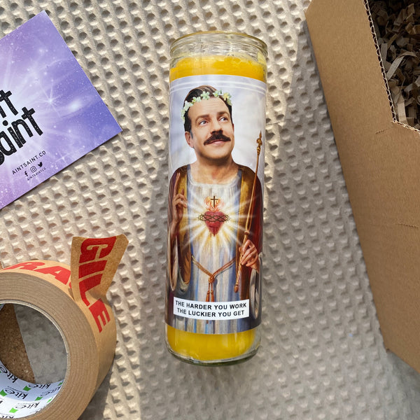 Saint Ted Lasso | Jason Sudeikis Prayer Candle