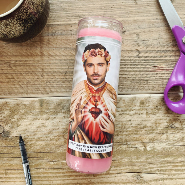 Saint Zac Efron Prayer Candle