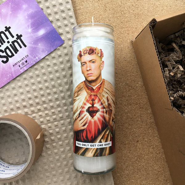 Saint Eminem | Marshall Mathers | Slim Shady Prayer Candle