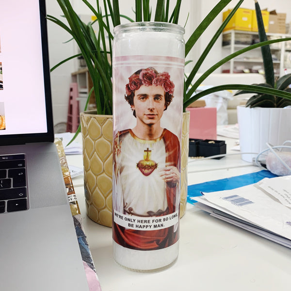 Saint Timothee Chalamet Prayer Candle