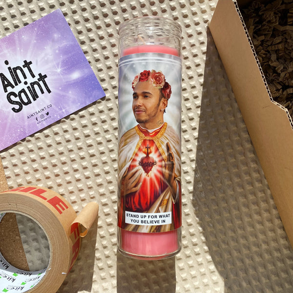 Saint Lewis Hamilton | Formula One Prayer Candle