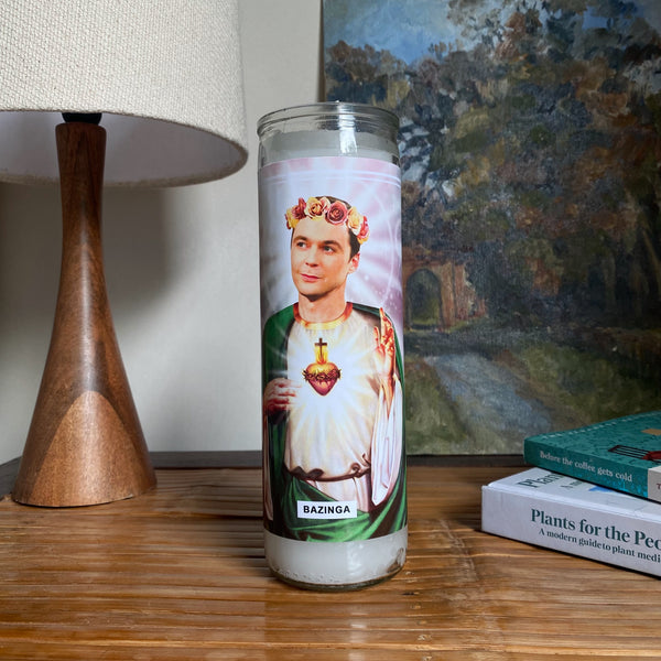 Saint Sheldon Cooper | Jim Parsons | Big Bang Theory Prayer Candle