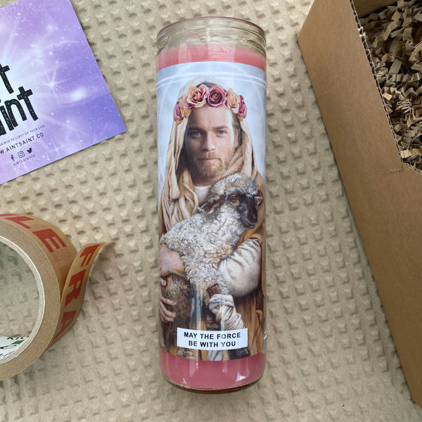 Saint Ewan McGregor Prayer Candle