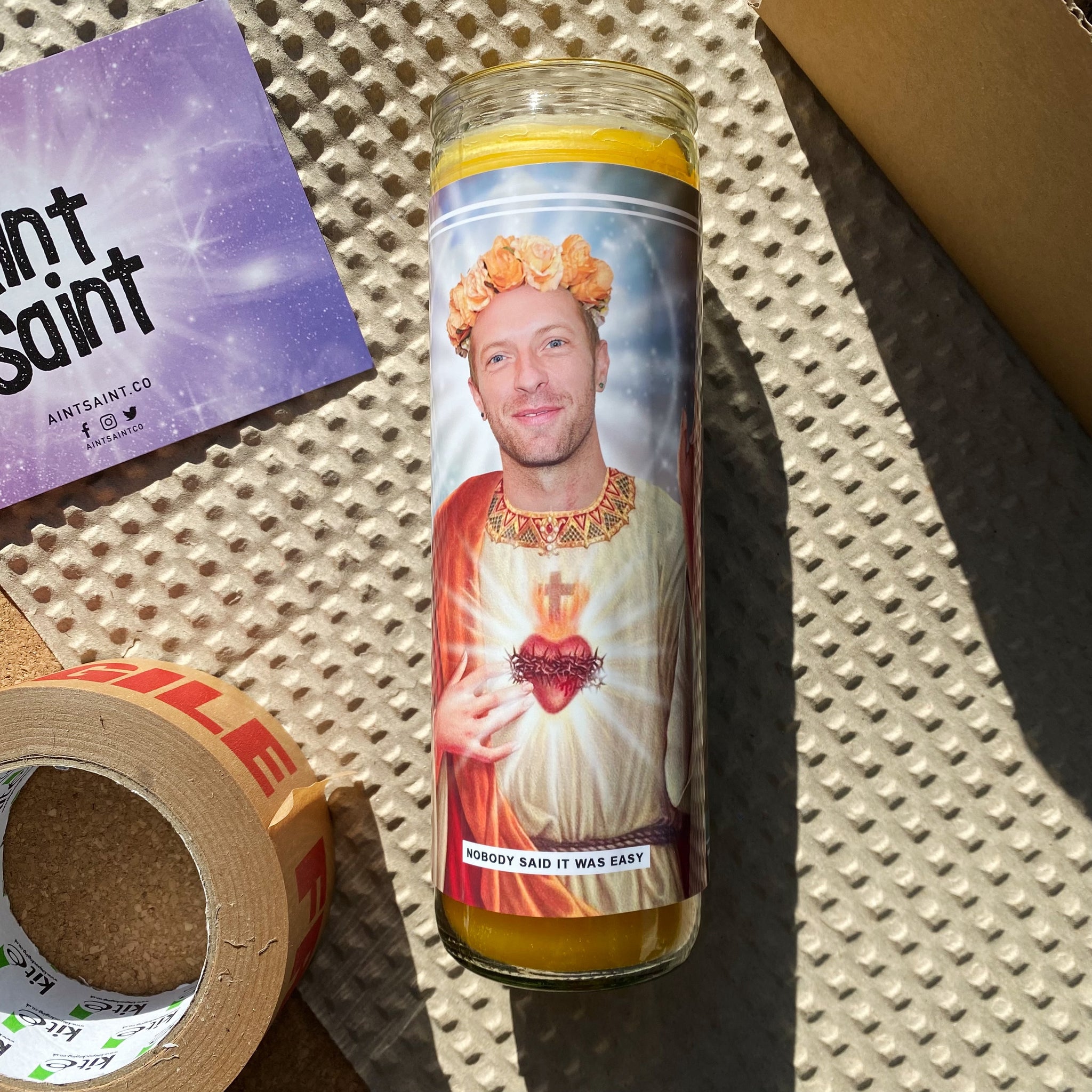 Saint Chris Martin | Coldplay Prayer Candle